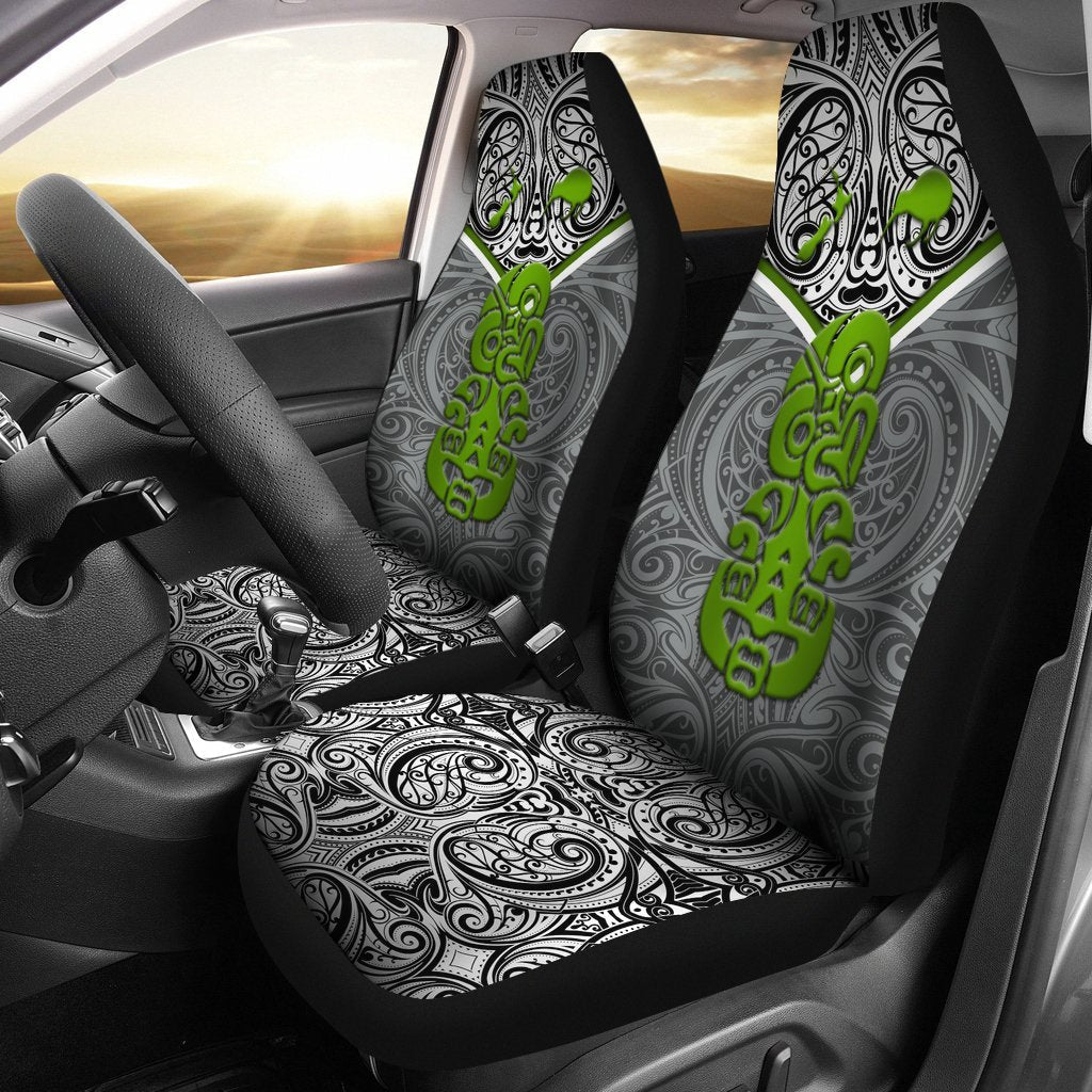 New Zealand Maori Rugby Car Seat Covers Pride Version Gray