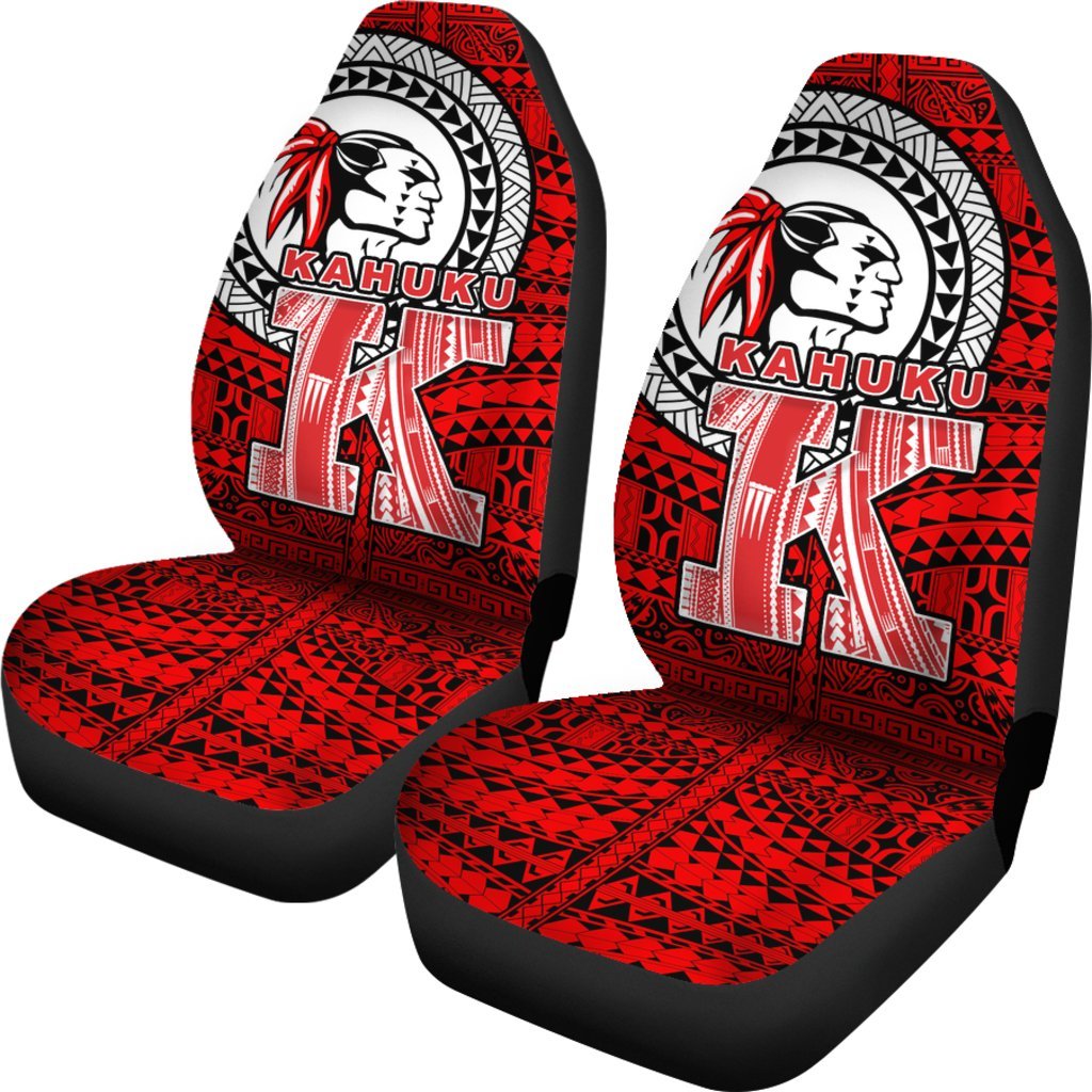 Hawaii Polynesian Car Seat Covers Red Raider Kahuku