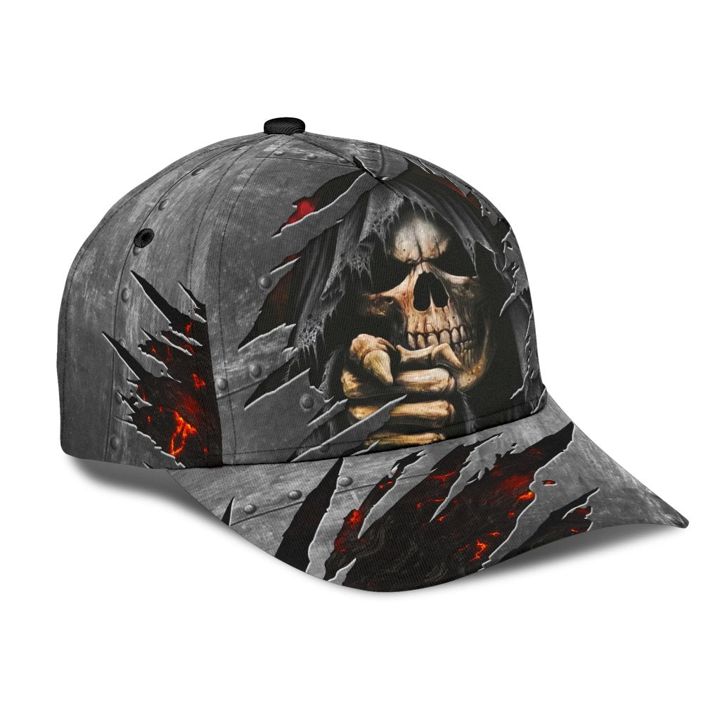 3D All Over Printed Skull Cap Hat For Men And Women/ Cool Skull on Cap Hat