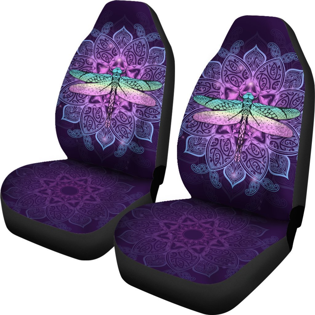 Maori Mandala Dragonfly Car Seat Covers