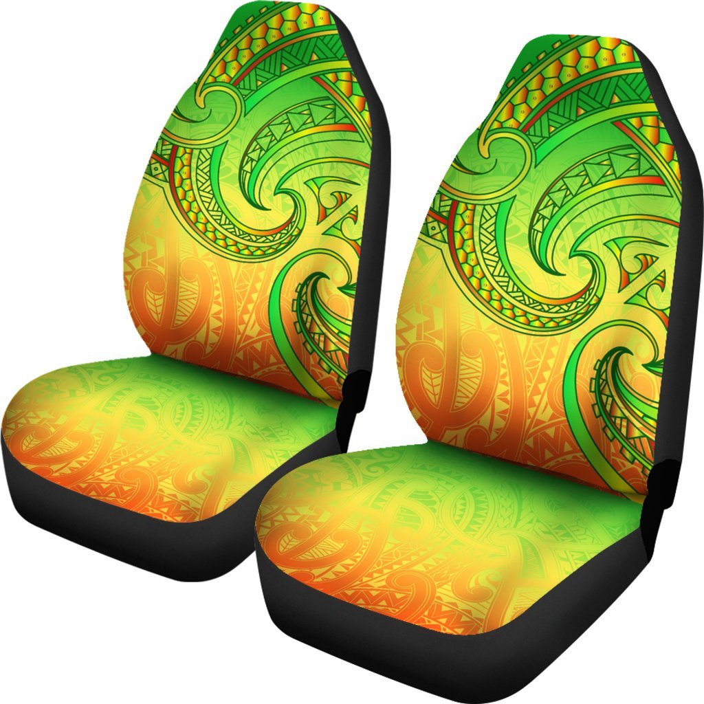 New Zealand Maori Mangopare Car Seat Covers Polynesian Rasta