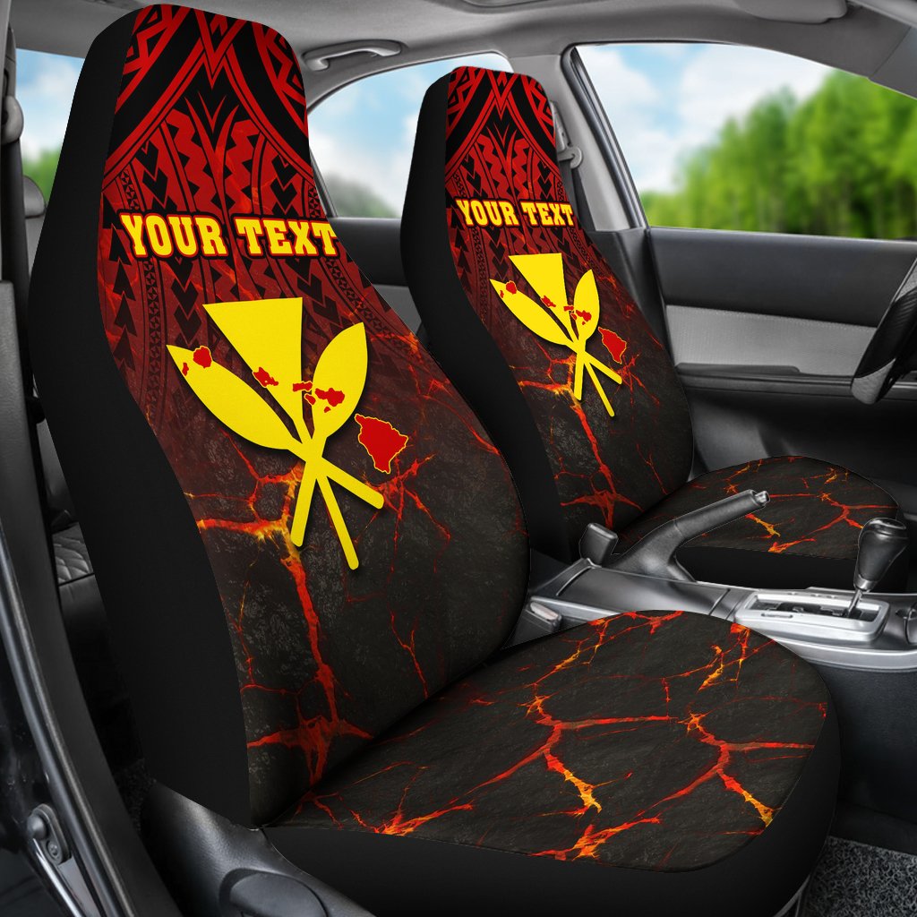 Hawaii Kanaka Map Polynesian Personalized Car Seat Cover