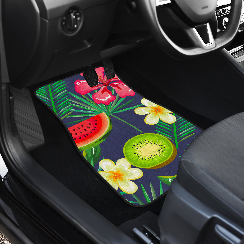 Aloha Tropical Watermelon Pattern Print Front And Back Car Floor Mats/ Front Car Mat