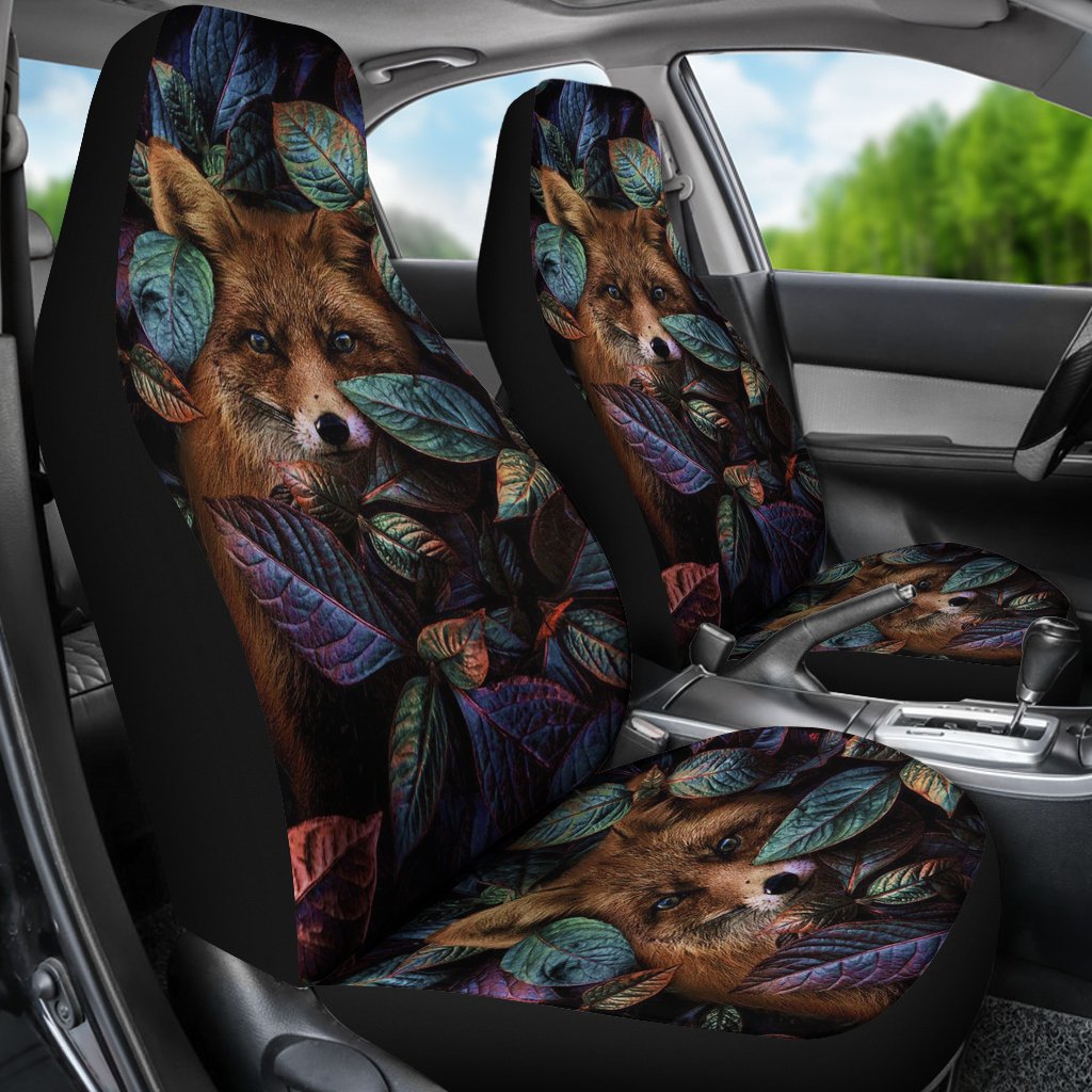 Fox Nature 3D All Over Print On Front Car Seat Cover/ Seat Cover For Auto