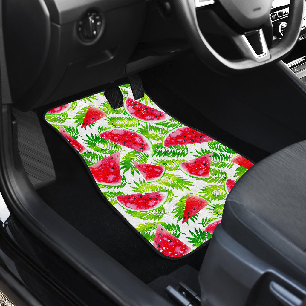 White Summer Watermelon Pattern Print Front And Back Car Floor Mats/ Front Car Mat