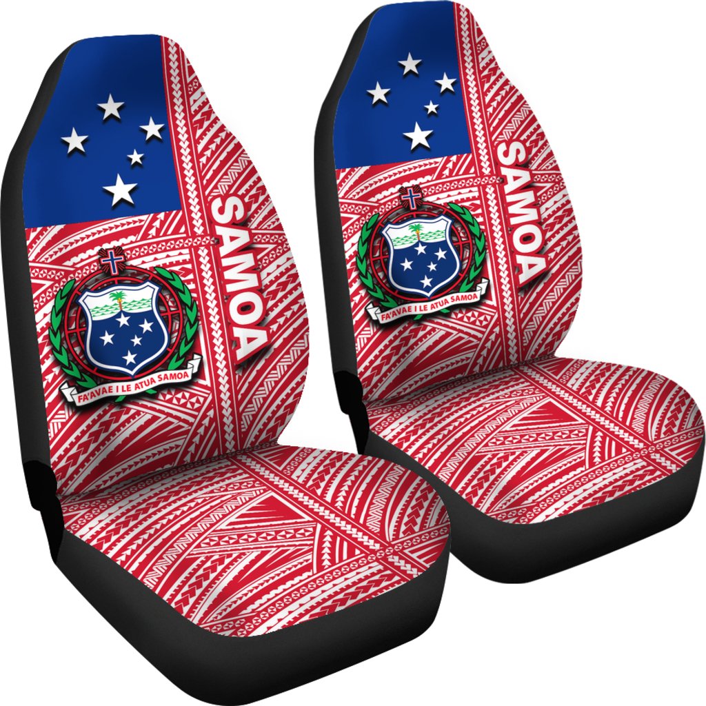 Samoa Flag Polynesian Car Seat Covers
