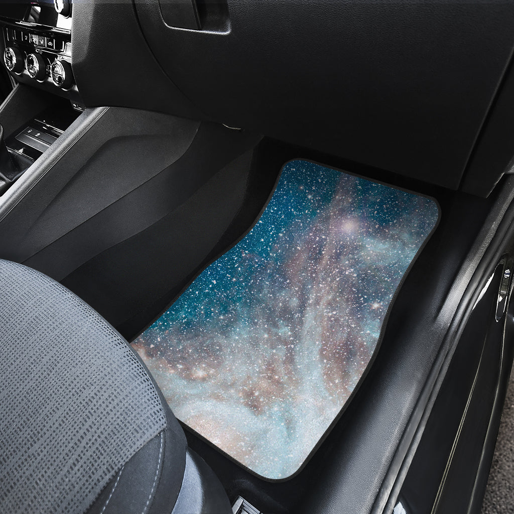 White Cloud Galaxy Space Print Front And Back Car Floor Mats/ Front Car Mat
