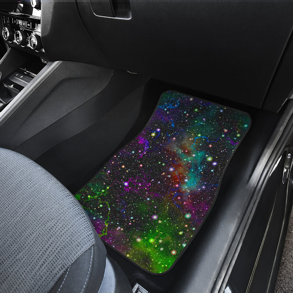 Abstract Dark Galaxy Space Print Front And Back Car Floor Mats/ Front Car Mat