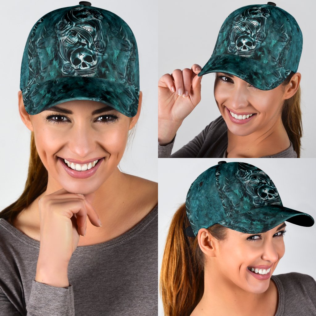 Classic Cap With Skull/ Skull Baseball Hat For Men Women/ Gift For Skull Lovers
