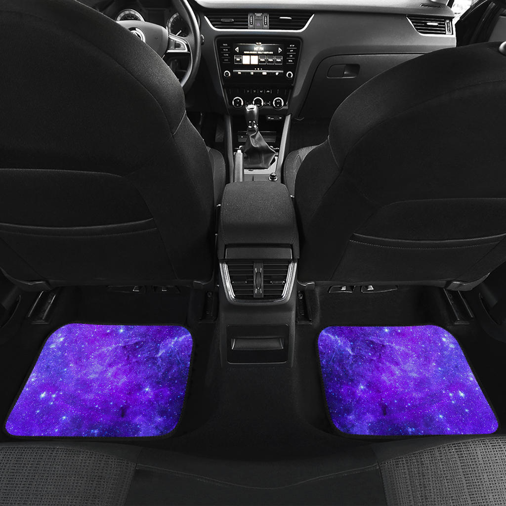 Purple Stars Nebula Galaxy Space Print Front And Back Car Floor Mats/ Front Car Mat
