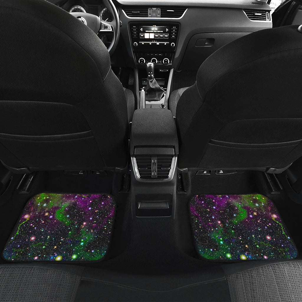 Abstract Dark Galaxy Space Print Front And Back Car Floor Mats/ Front Car Mat