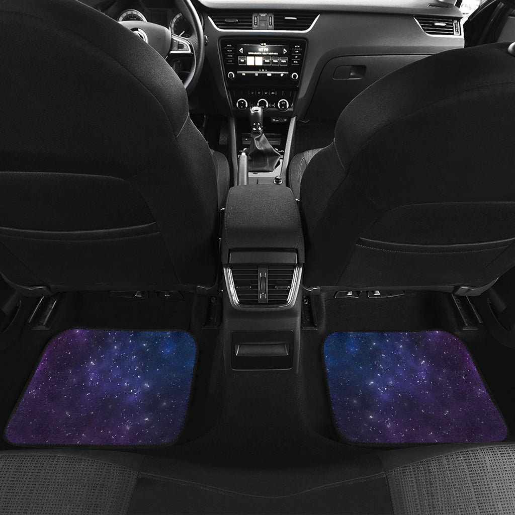 Blue Purple Cosmic Galaxy Space Print Front And Back Car Floor Mats/ Front Car Mat