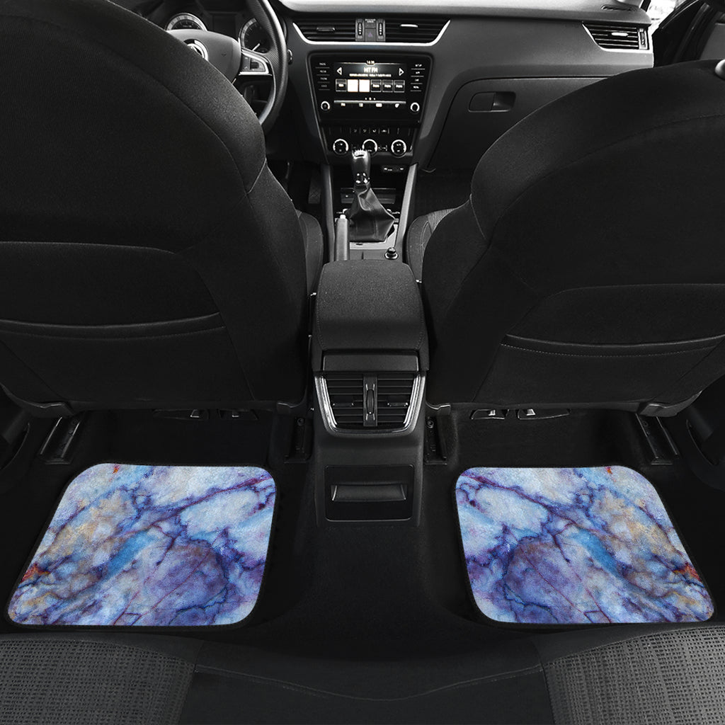 Blue Marble Print Front And Back Car Floor Mats/ Front Car Mat