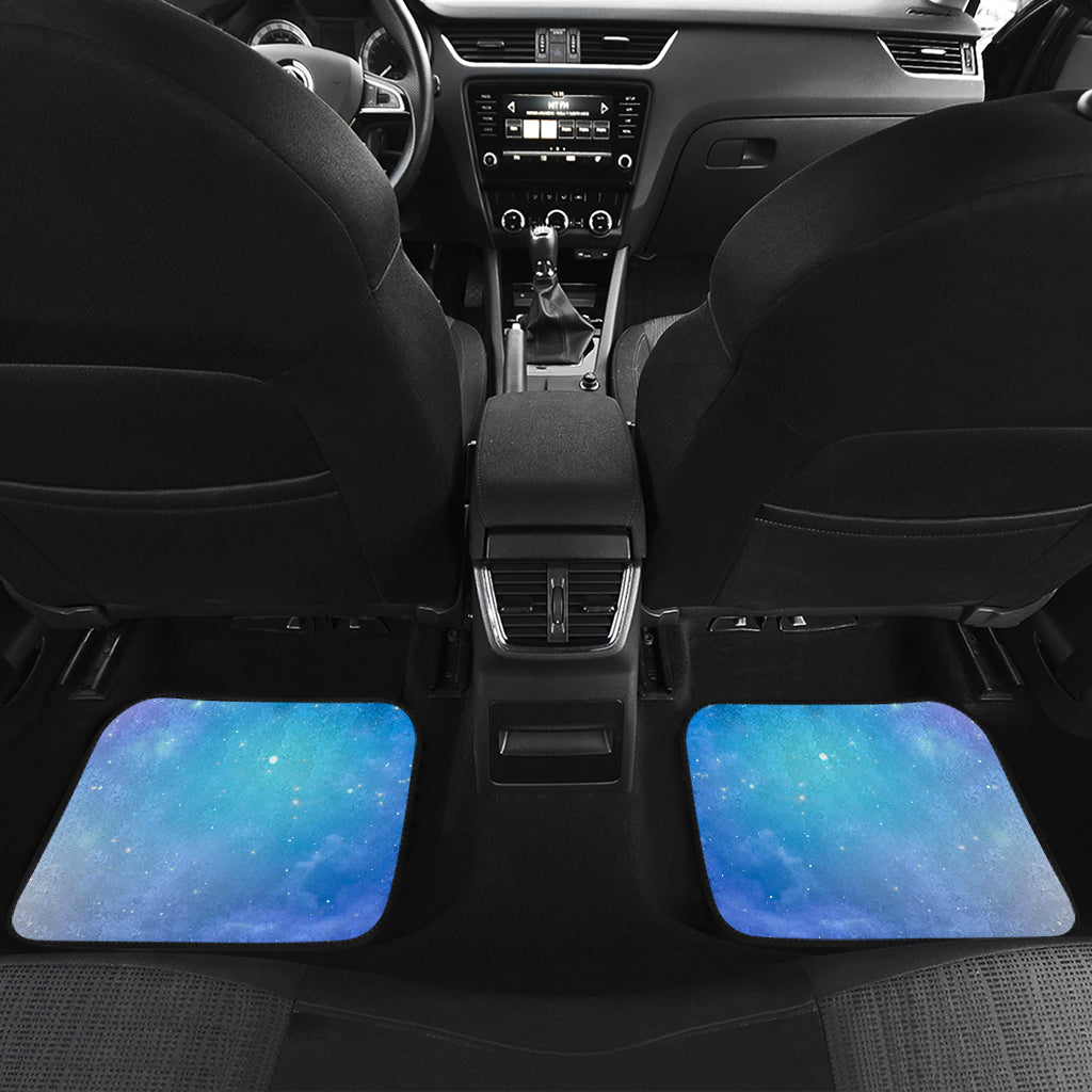 Blue Light Nebula Galaxy Space Print Front And Back Car Floor Mats/ Front Car Mat