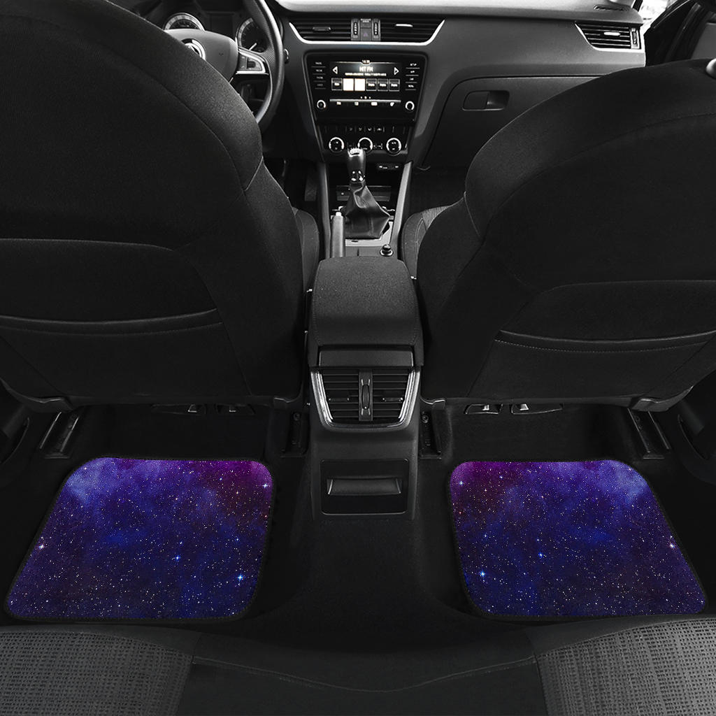 Purple Starfield Galaxy Space Print Front And Back Car Floor Mats/ Front Car Mat
