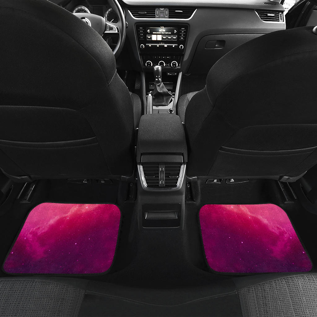 Purple Nebula Cloud Galaxy Space Print Front And Back Car Floor Mats/ Front Car Mat