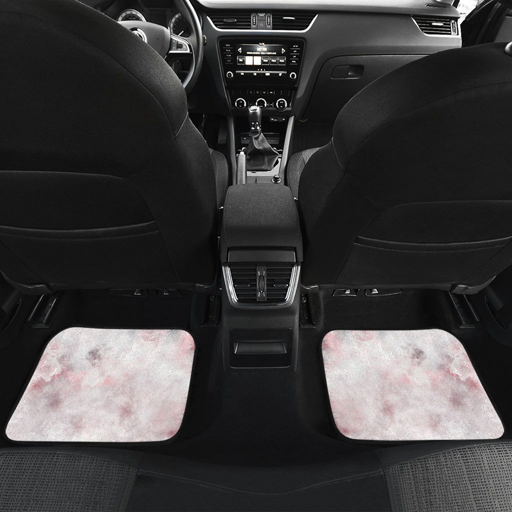White Ruby Marble Print Front And Back Car Floor Mats/ Front Car Mat