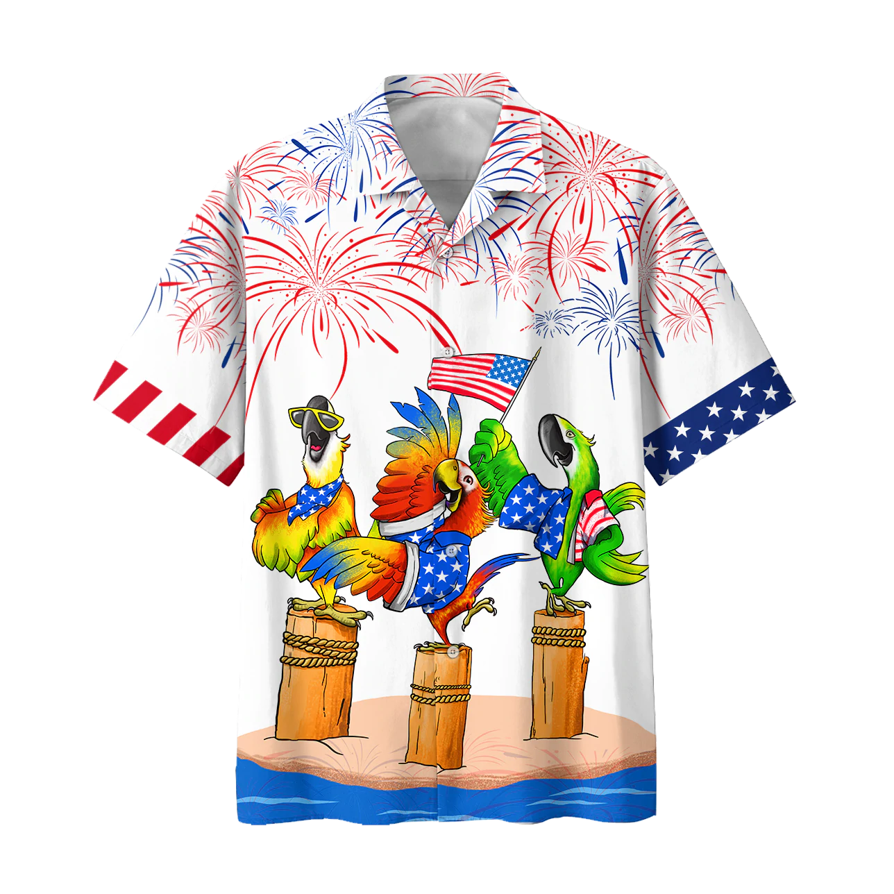 Parrot Hawaiian Shirts - Independence Day Is Coming/ Funny Independence Day Gift/ 4Th Of July Funny Hawaii Shirt