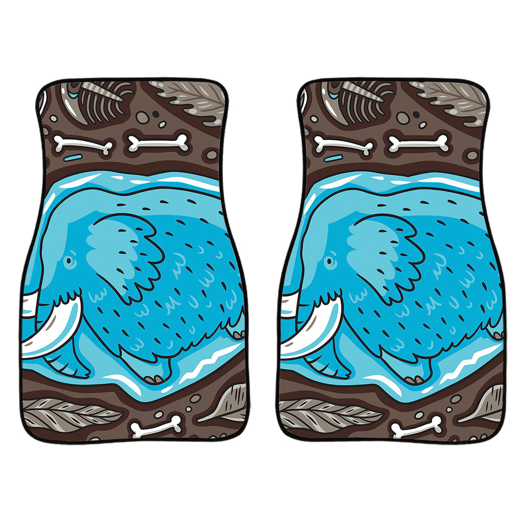 Frozen Mammoth And Fossil Print Front And Back Car Floor Mats/ Front Car Mat