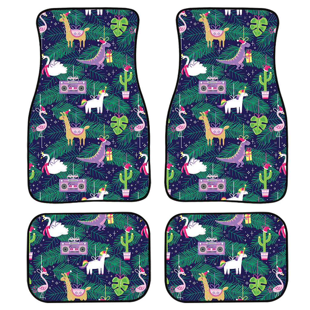 Funny Christmas Decoration Pattern Print Front And Back Car Floor Mats/ Front Car Mat
