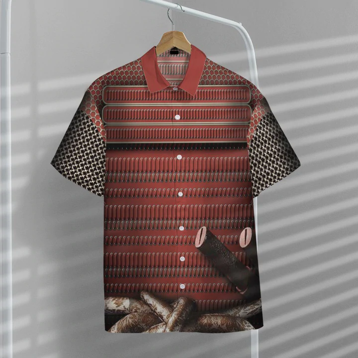 3D Samurai Custom Hawaiian Short Sleeve Shirt/ Hawaiian shirt for men/ women
