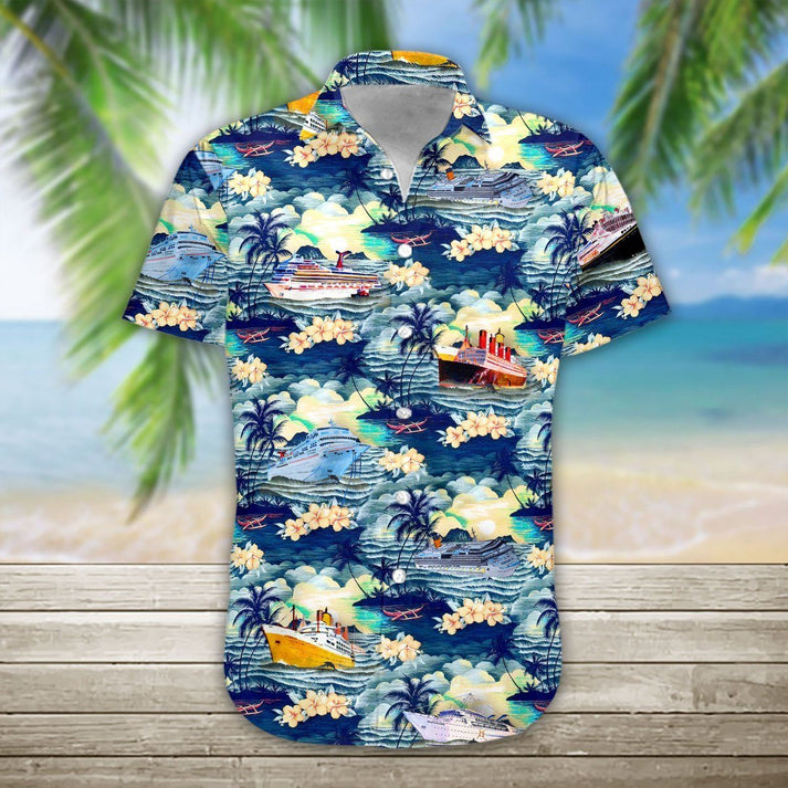 3D Cruise Hawaiian Shirt/ summer aloha shirt/ Summer gift for him