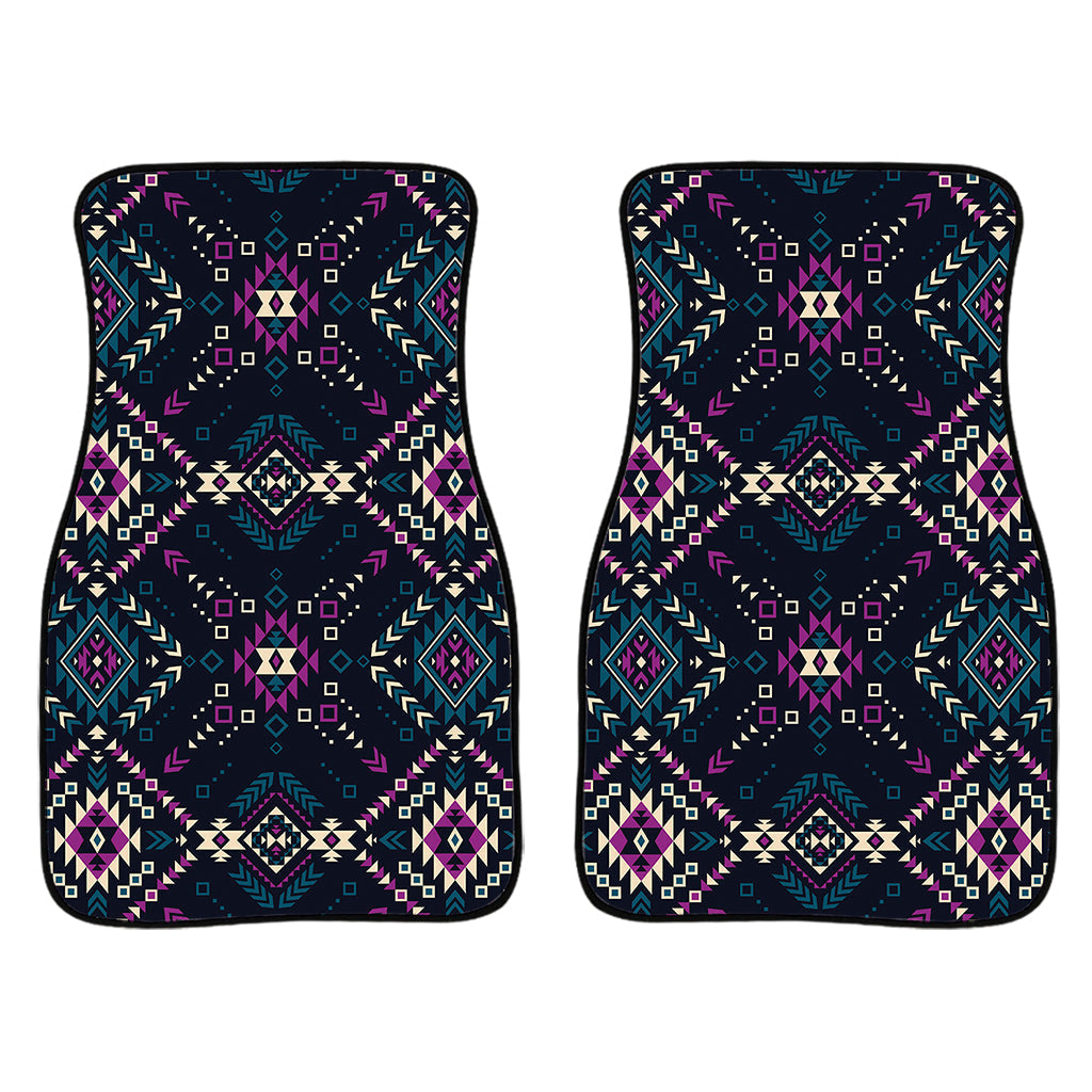 Geometric Ethnic Navajo Pattern Print Front And Back Car Floor Mats/ Front Car Mat