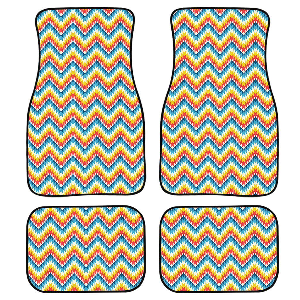 Geometric Native American Pattern Print Front And Back Car Floor Mats/ Front Car Mat