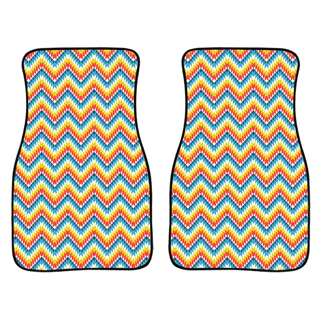 Geometric Native American Pattern Print Front And Back Car Floor Mats/ Front Car Mat