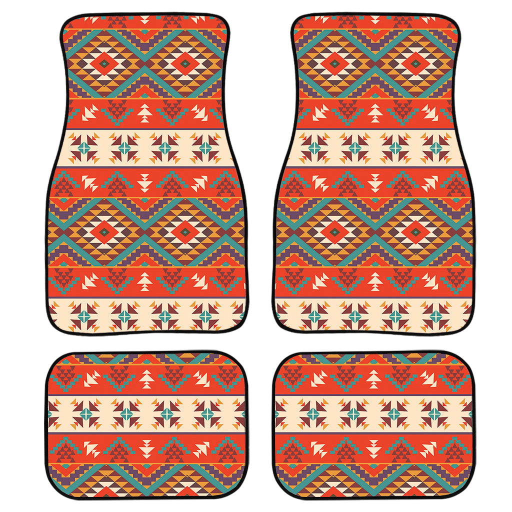 Geometric Native Navajo Print Front And Back Car Floor Mats/ Front Car Mat