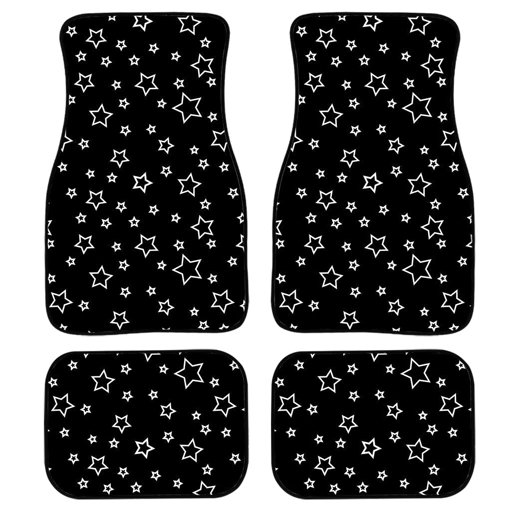 Geometric Star Pattern Print Front And Back Car Floor Mats/ Front Car Mat