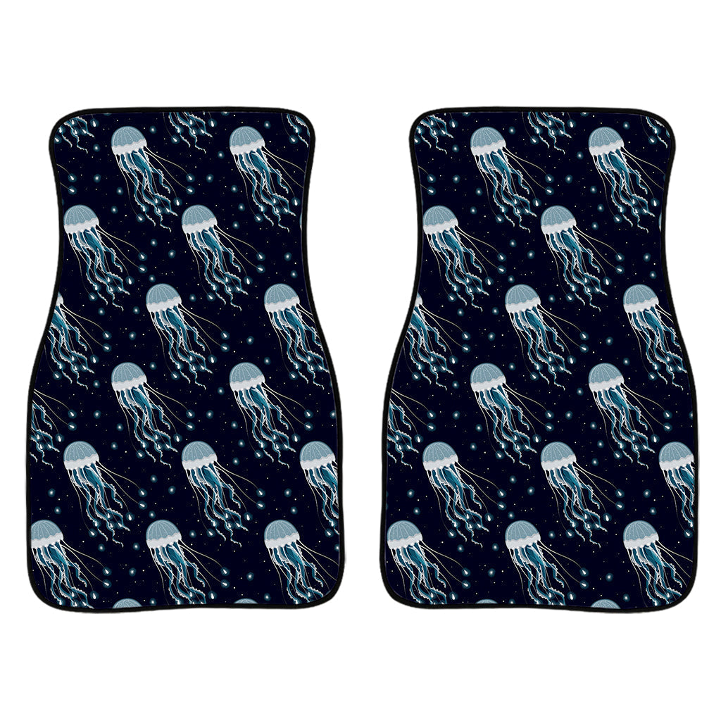 Glowing Jellyfish Pattern Print Front And Back Car Floor Mats/ Front Car Mat