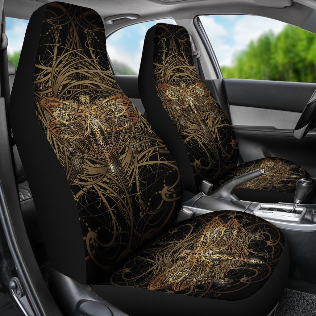 Golden Dragonfly Universal Fit Car Seat Covers