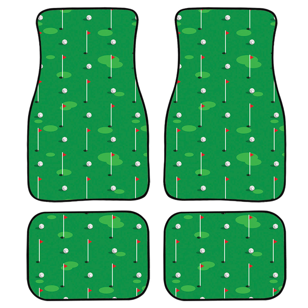 Golf Course Pattern Print Front And Back Car Floor Mats/ Front Car Mat