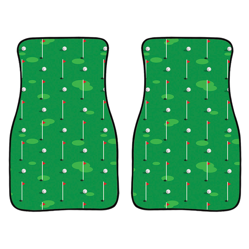 Golf Course Pattern Print Front And Back Car Floor Mats/ Front Car Mat