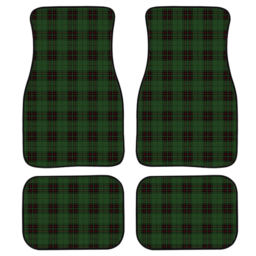 Green Black And Red Tartan Pattern Print Front And Back Car Floor Mats/ Front Car Mat