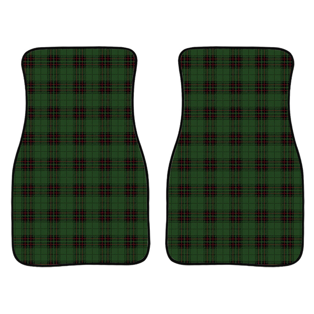 Green Black And Red Tartan Pattern Print Front And Back Car Floor Mats/ Front Car Mat