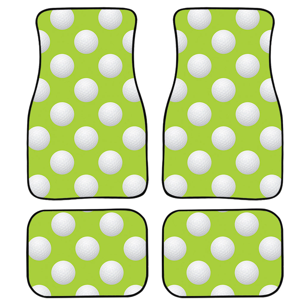 Green Golf Ball Pattern Print Front And Back Car Floor Mats/ Front Car Mat