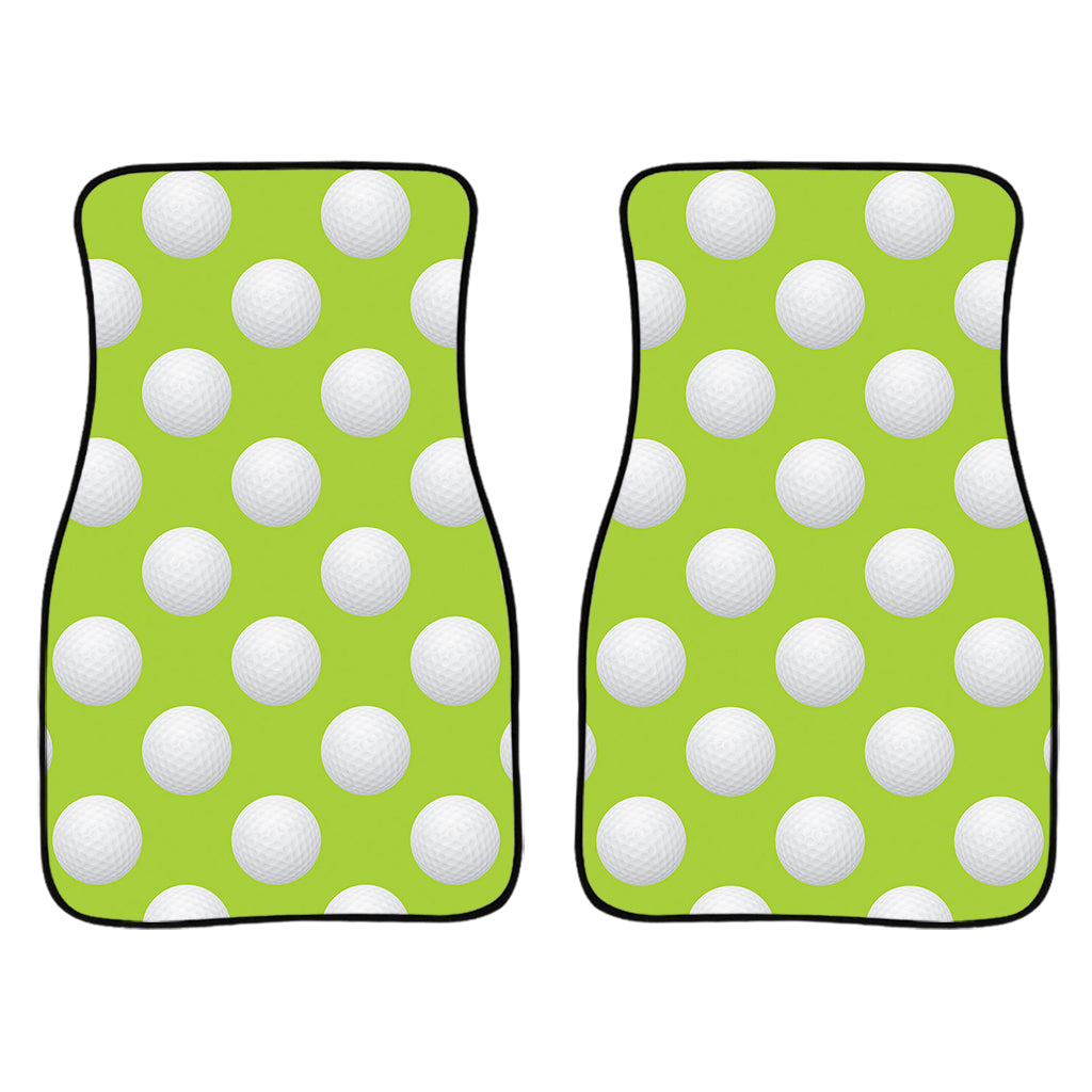 Green Golf Ball Pattern Print Front And Back Car Floor Mats/ Front Car Mat