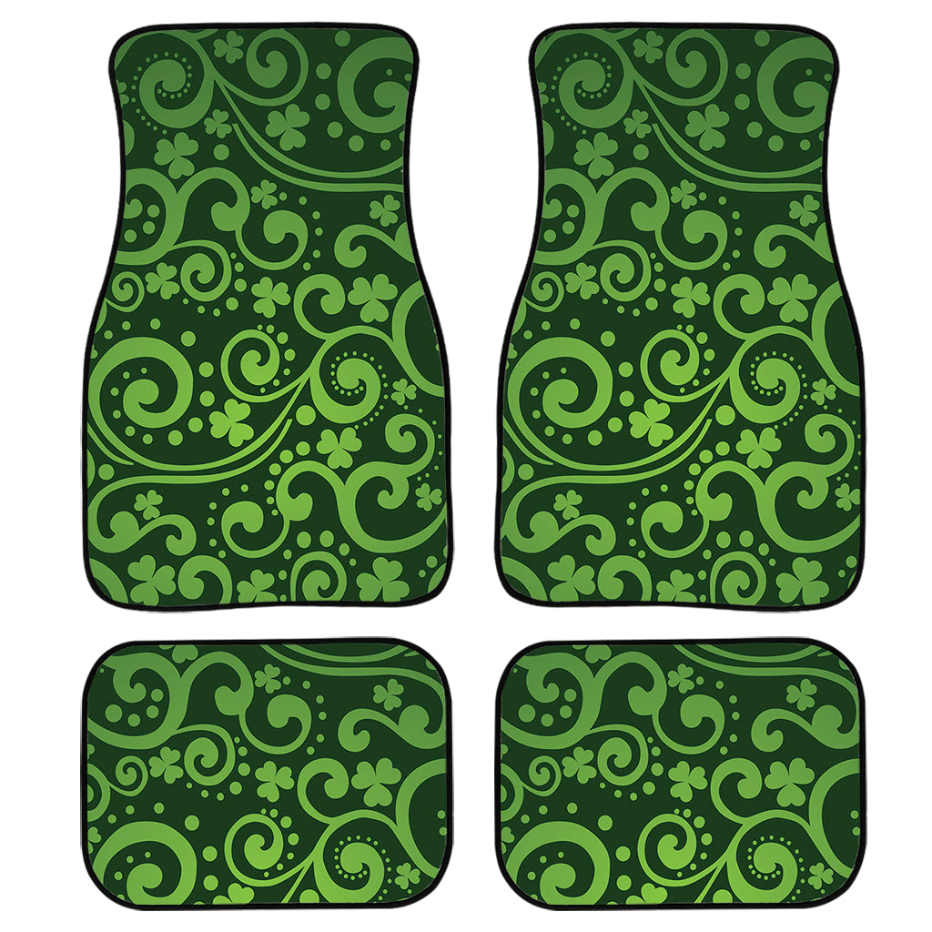 Green Irish Saint Patrick''S Day Print Front And Back Car Floor Mats/ Front Car Mat