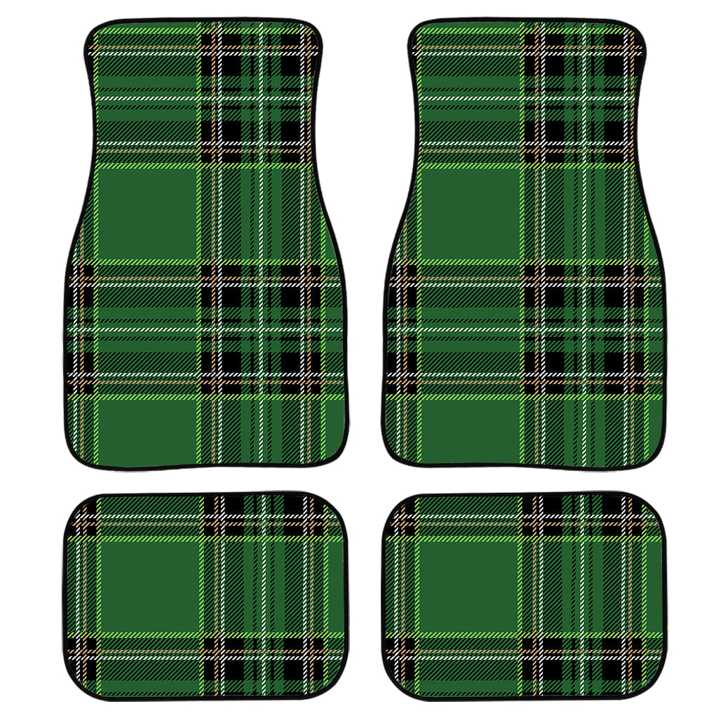 Green Stewart Tartan Pattern Print Front And Back Car Floor Mats/ Front Car Mat