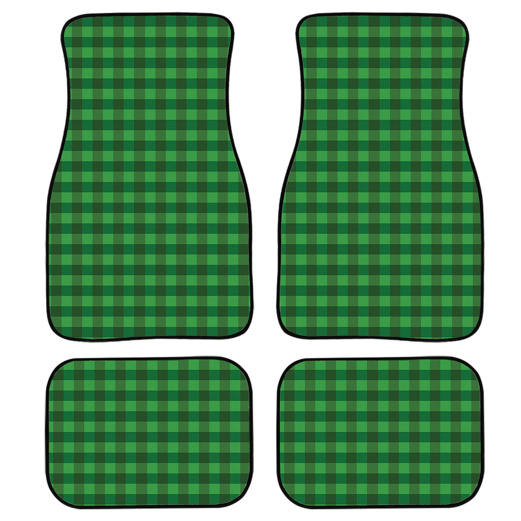 Green Tartan Saint Patrick''S Day Print Front And Back Car Floor Mats/ Front Car Mat