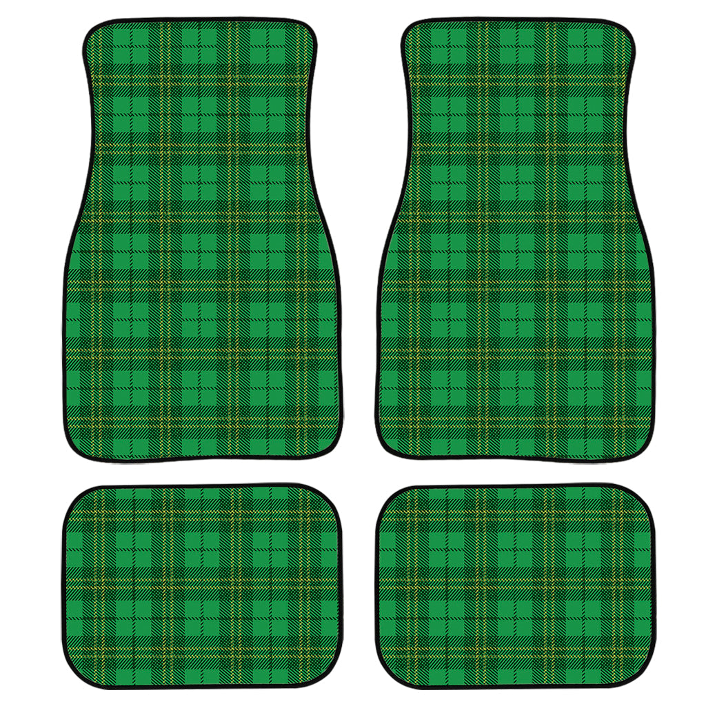 Green Tartan St. Patrick''S Day Print Front And Back Car Floor Mats/ Front Car Mat
