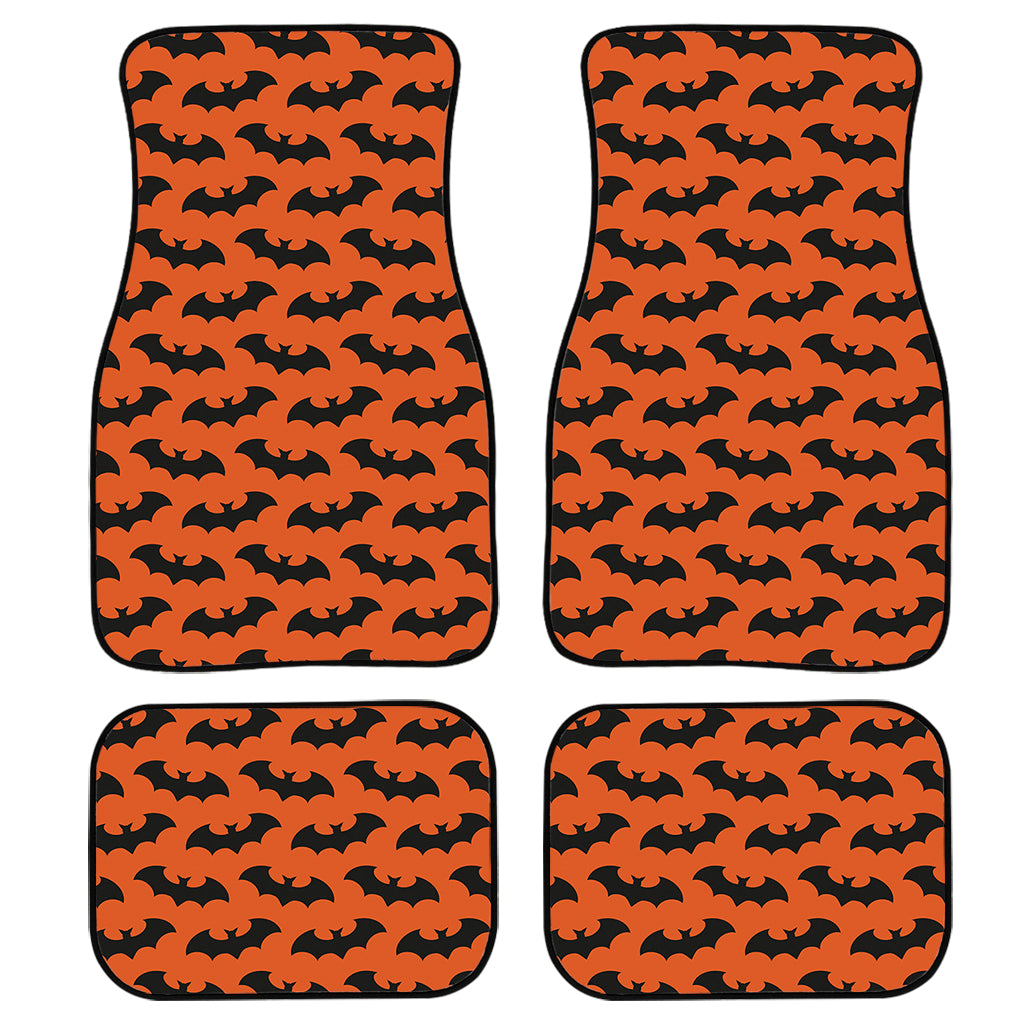 Halloween Bat Pattern Print Front And Back Car Floor Mats/ Front Car Mat