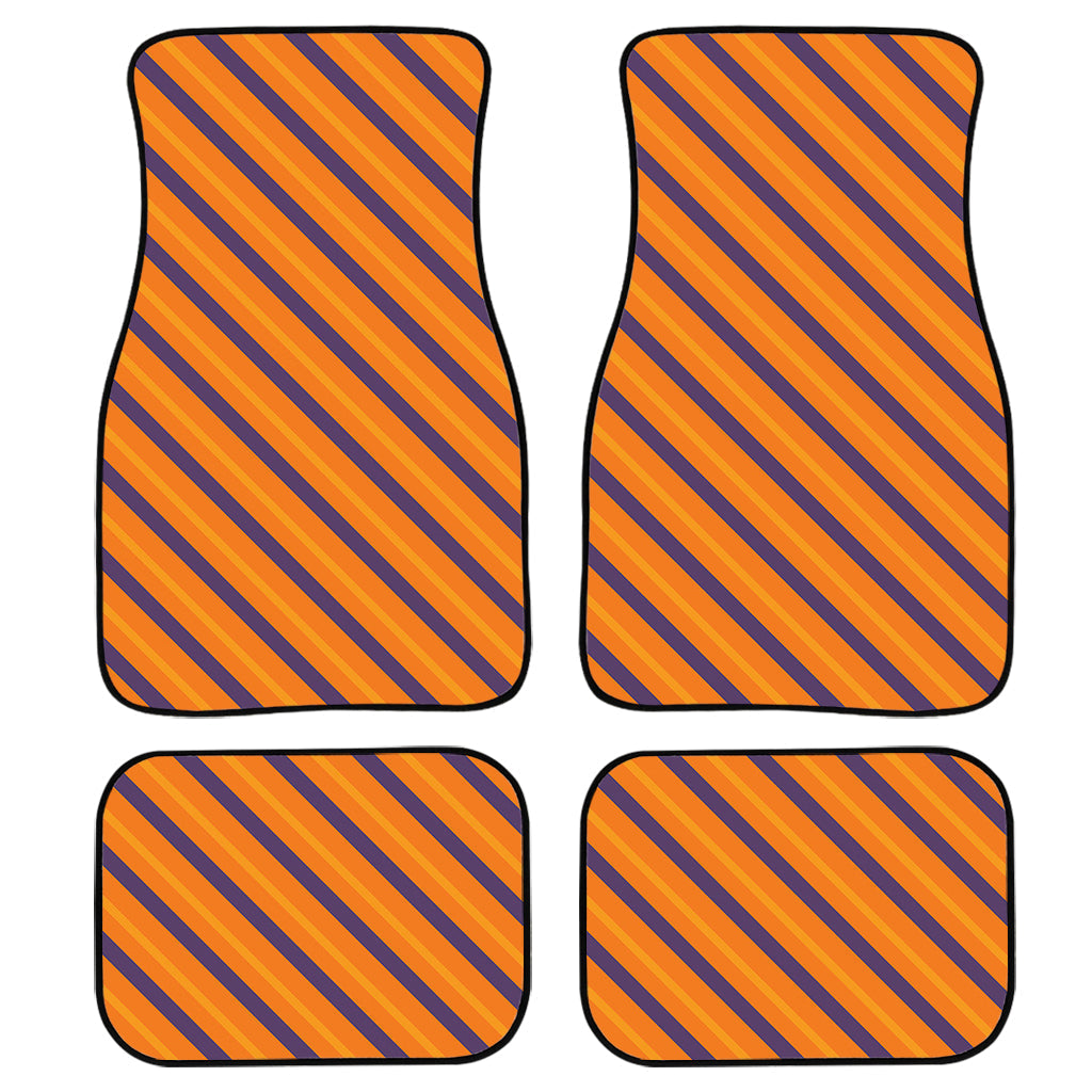 Halloween Line Pattern Print Front And Back Car Floor Mats/ Front Car Mat