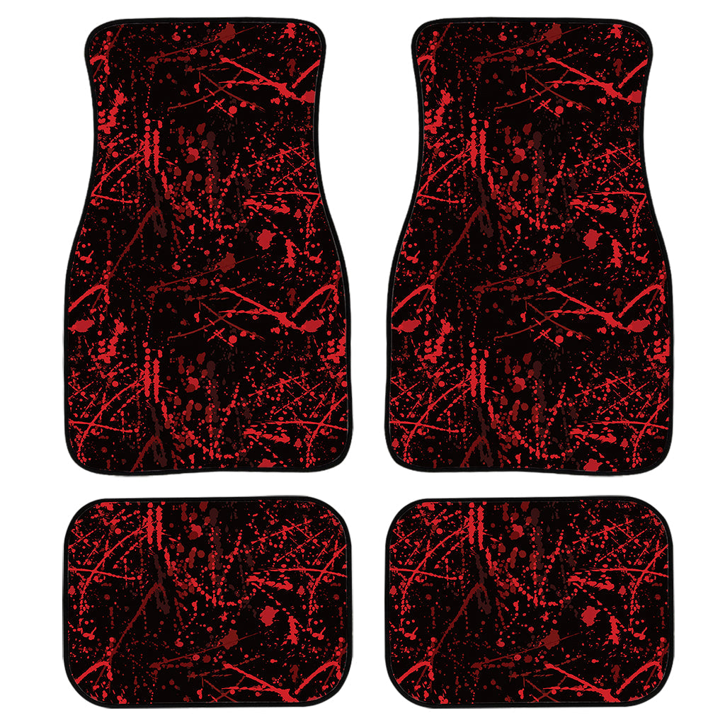 Halloween Red Blood Print Front And Back Car Floor Mats/ Front Car Mat
