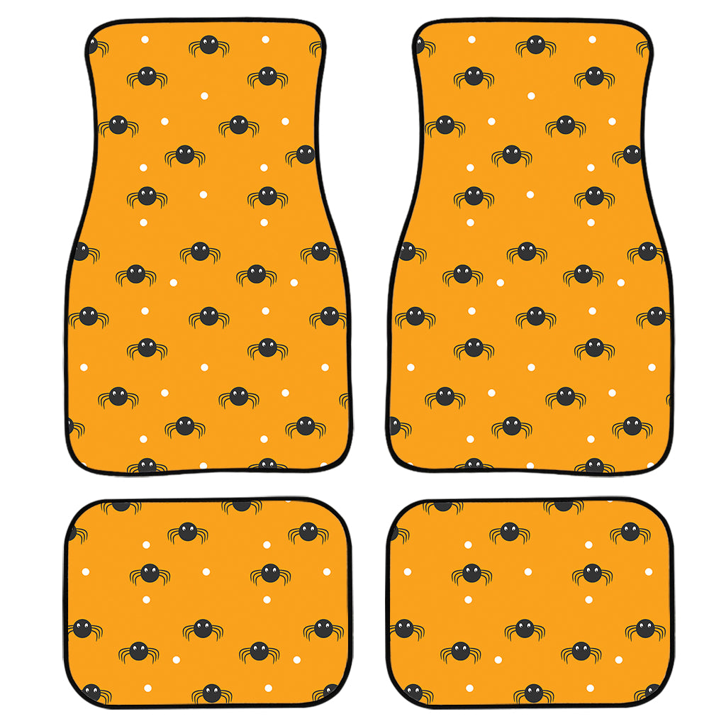 Halloween Spider Pattern Print Front And Back Car Floor Mats/ Front Car Mat