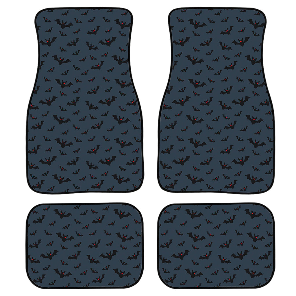 Halloween Vampire Bat Pattern Print Front And Back Car Floor Mats/ Front Car Mat