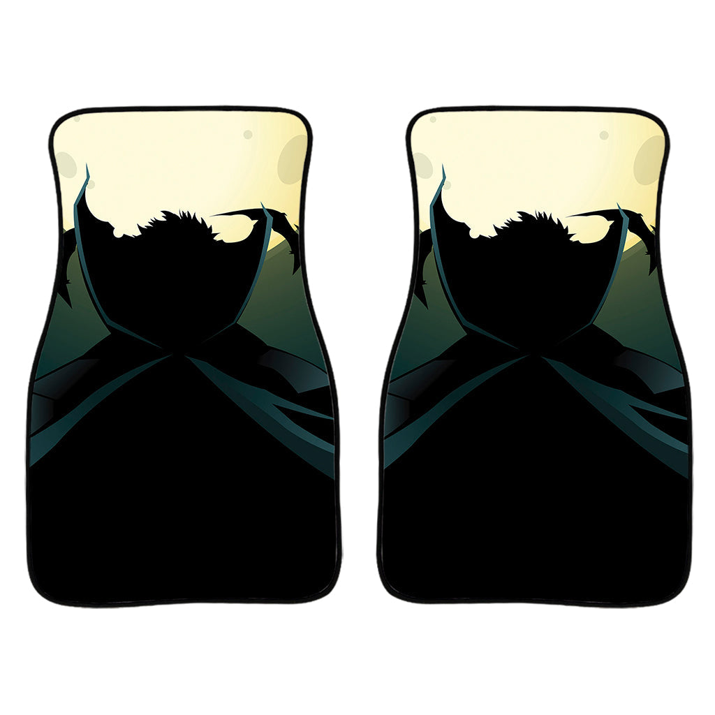 Halloween Vampire Silhouette Print Front And Back Car Floor Mats/ Front Car Mat