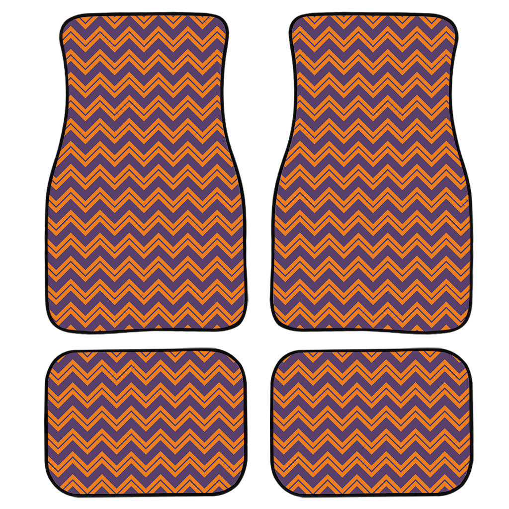 Halloween Zigzag Pattern Print Front And Back Car Floor Mats/ Front Car Mat